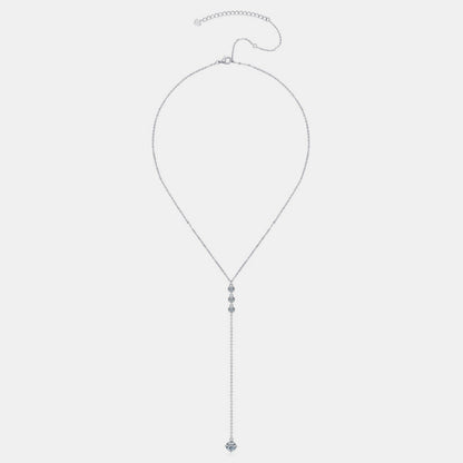 1.3 Carat Moissanite 925 Sterling Silver Drop Necklace - Elegant 21