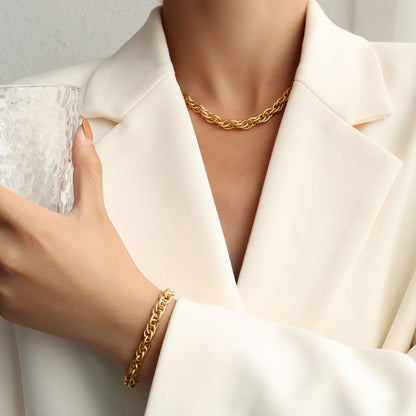 Titanium Steel Chain Bracelet - Elegant 21
