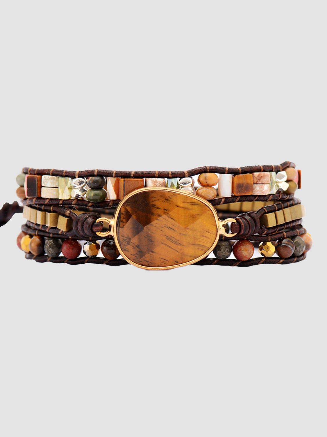 Geometrical Shape Triple-Layer Bracelet - Elegant 21