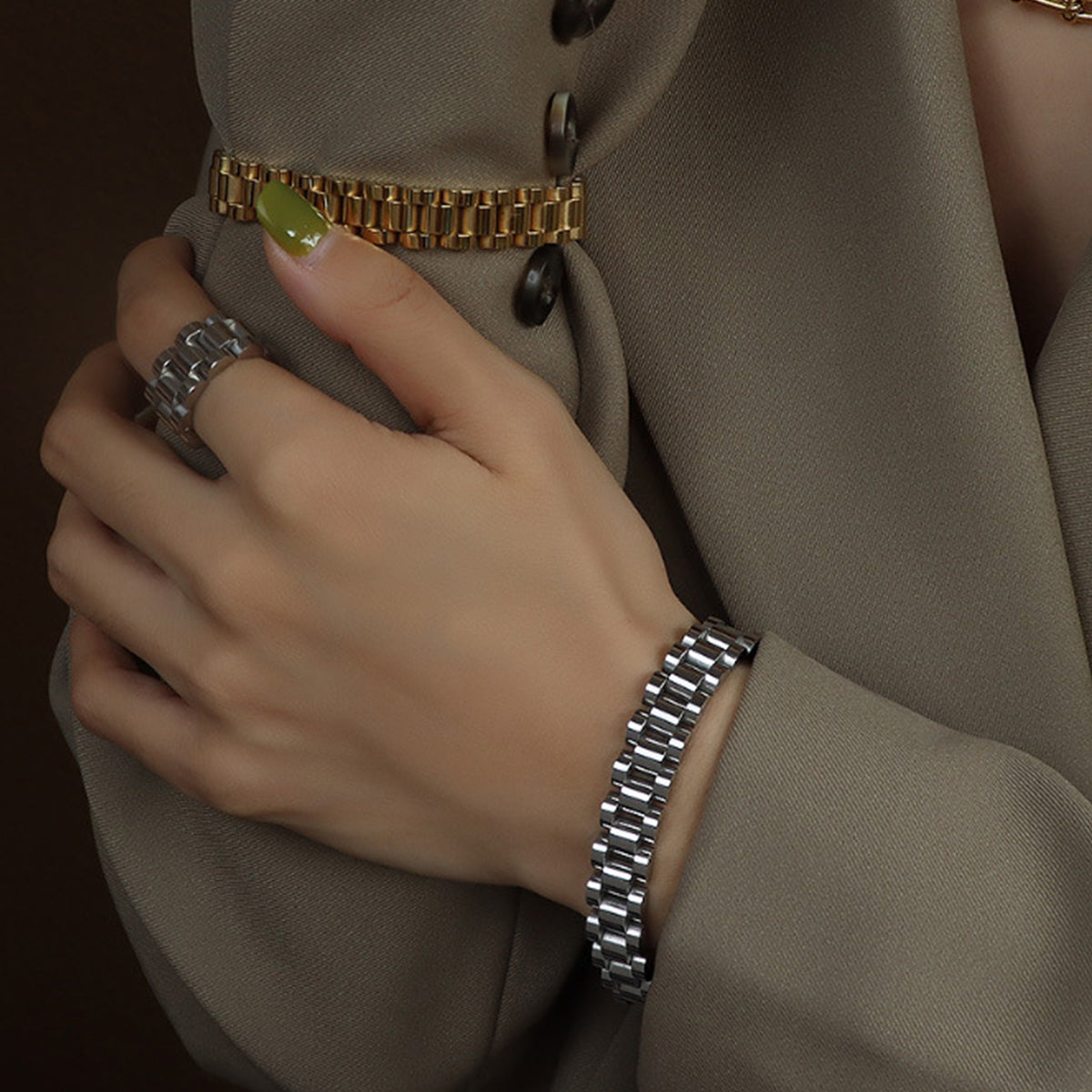 Titanium Steel Chain Bracelet - Elegant 21