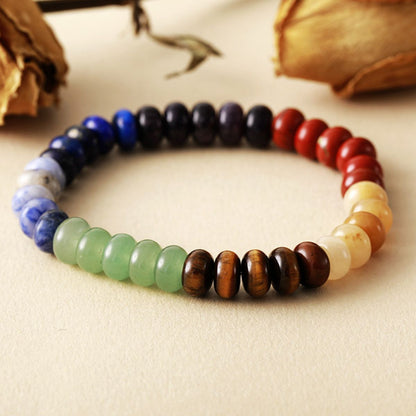 Contrast Natural Stone Bead Bracelet - Elegant 21