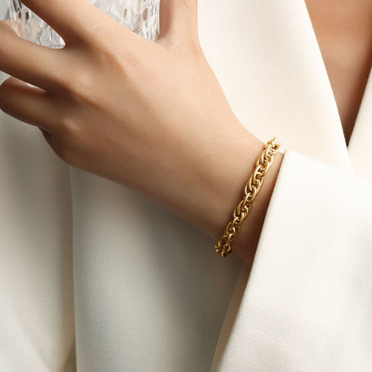 Titanium Steel Chain Bracelet - Elegant 21