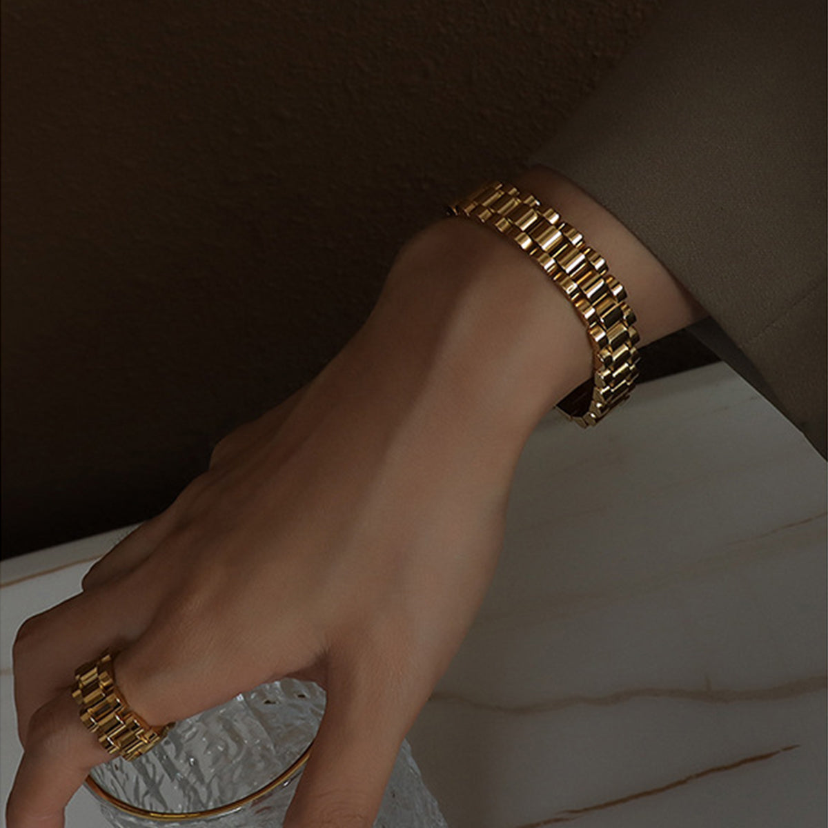 Titanium Steel Chain Bracelet - Elegant 21