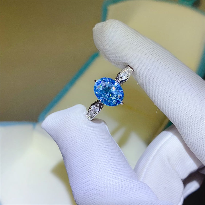 2 Carat Moissanite 925 Sterling Silver Ring - Elegant 21