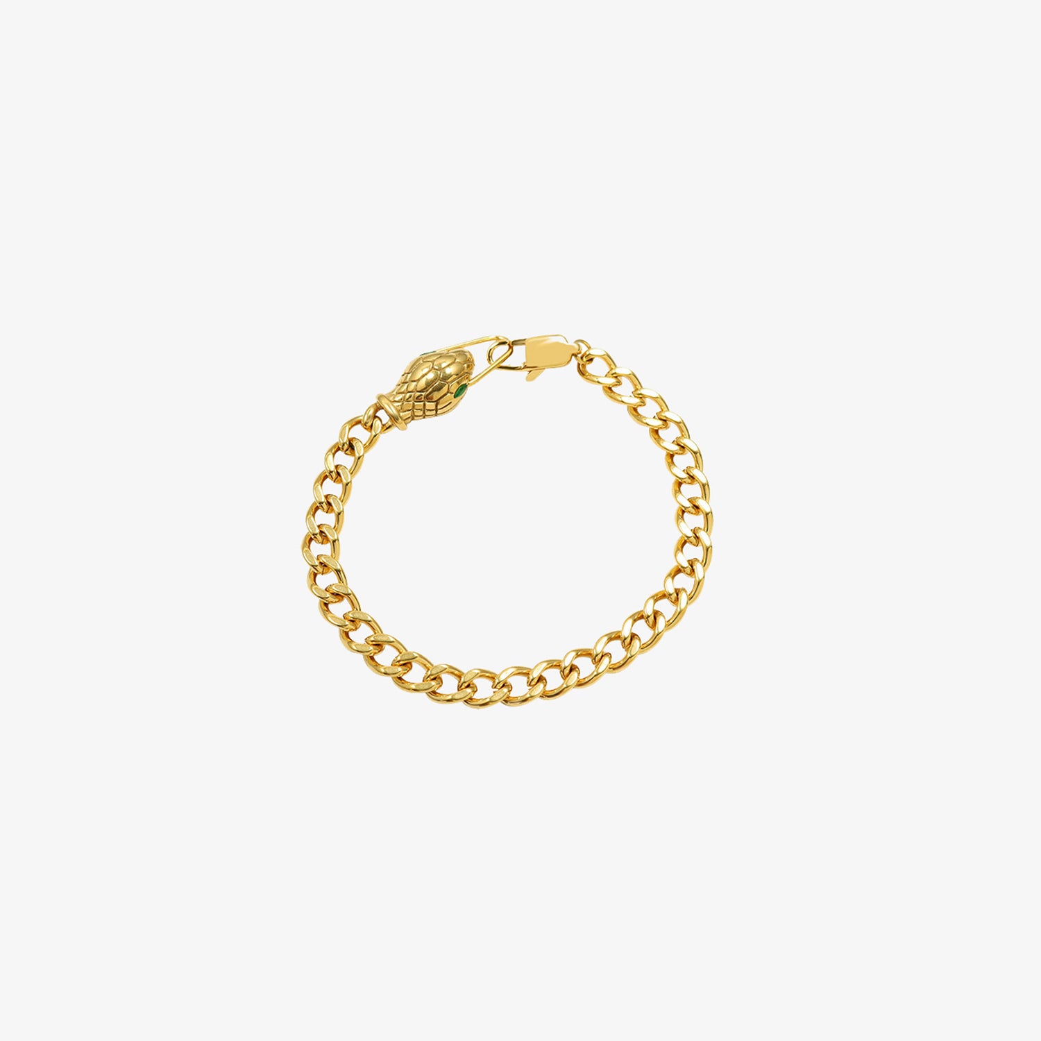 Snake Head Chain Titanium Steel Bracelet - Elegant 21