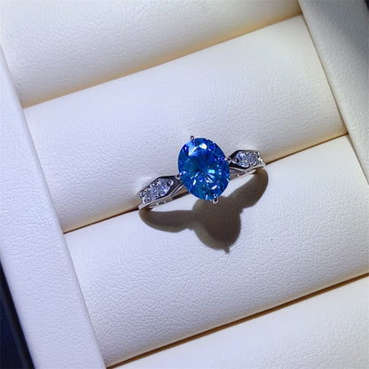 2 Carat Moissanite 925 Sterling Silver Ring - Elegant 21