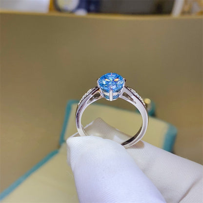 2 Carat Moissanite 925 Sterling Silver Ring - Elegant 21